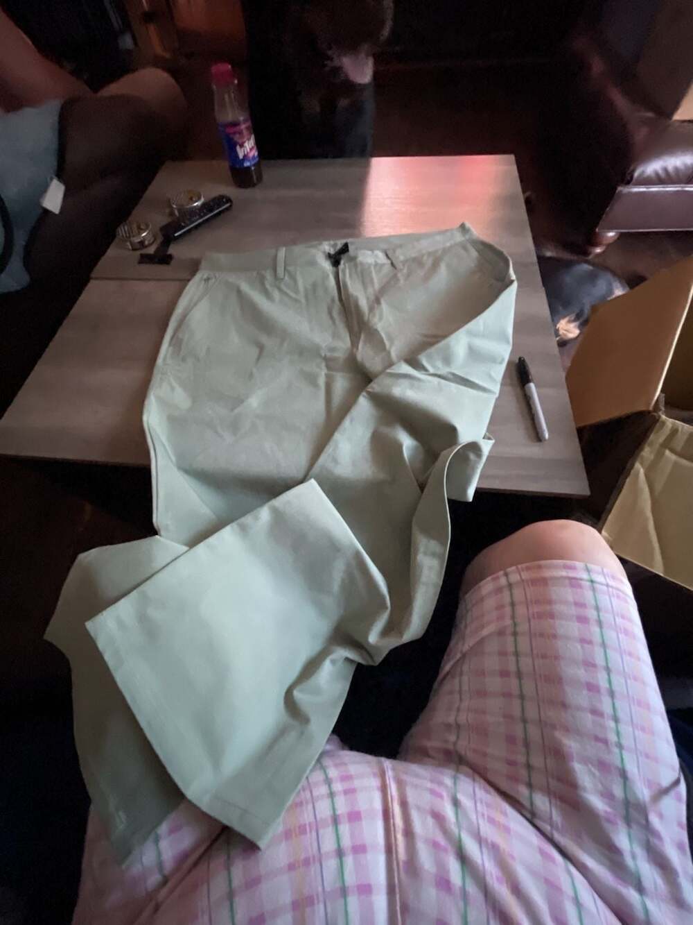 True Classic Straight Fit Men's Chino Pants Mint Green Size 38x30